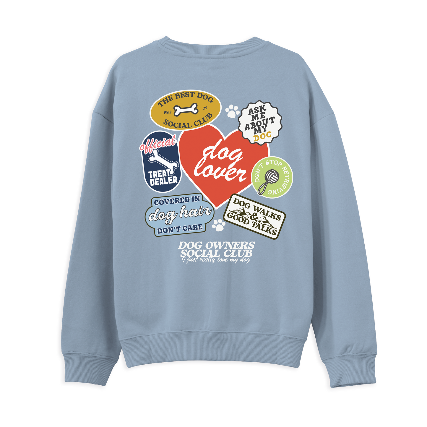 Dog Lovers Sticker Sweatshirt
