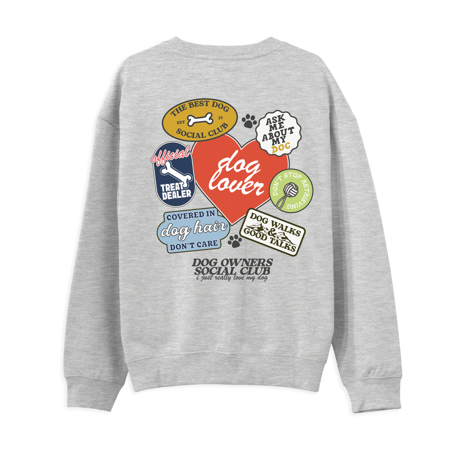 Dog Lovers Sticker Sweatshirt