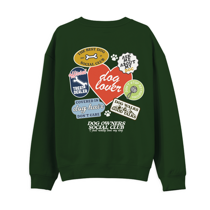 Dog Lovers Sticker Sweatshirt