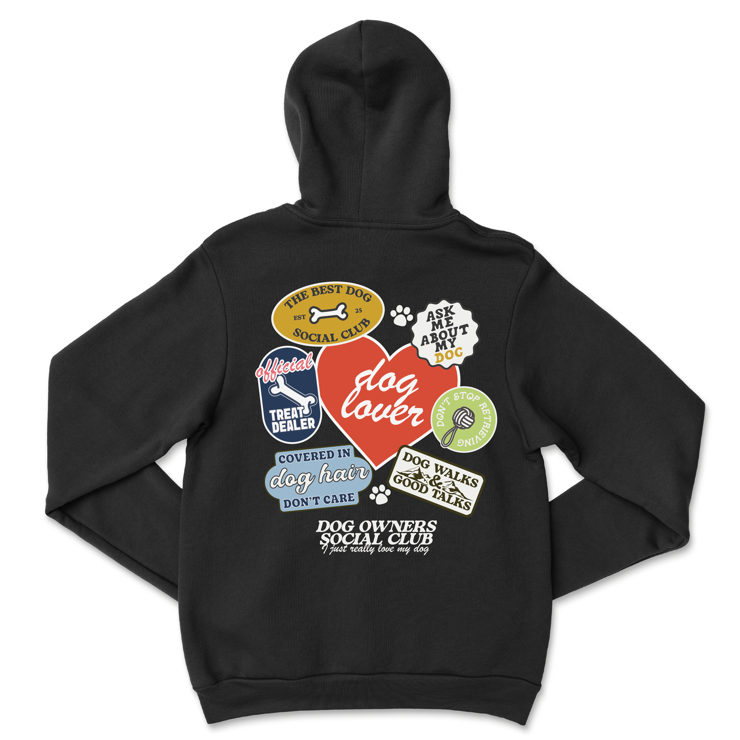 Dog Lovers Sticker Hoodie